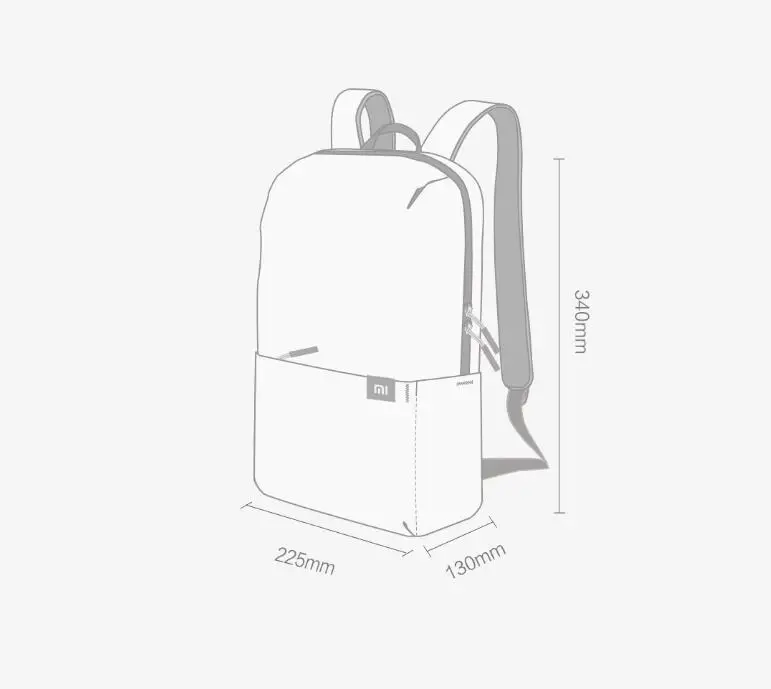 Original Xiaomi Mi Backpack 10L Waterproof Colorful Daily Leisure Urban Unisex Sports Travel Backpack For Men Women School Bag