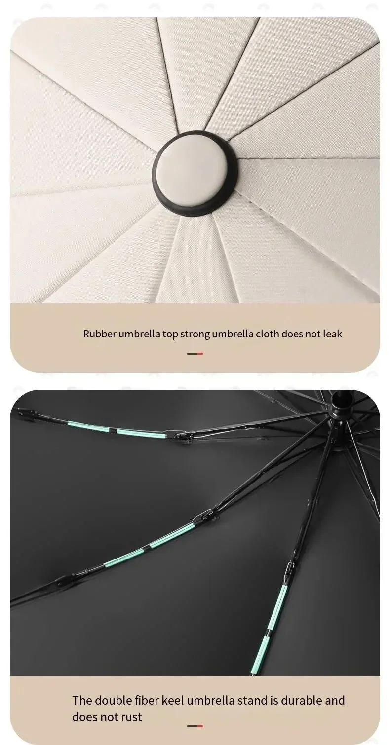 Xiaomi Umbrella Fully Automatic Reverse Folding Umbrella with Windproof Reflective Stripe UV Umbrellas For Men Women