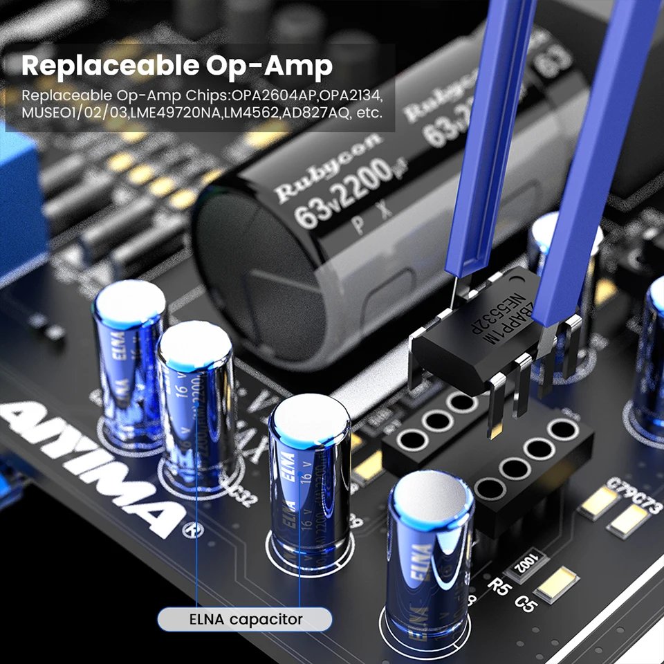 AIYIMA A07 MAX TPA3255 Audio Power Amplifier 2.0 Stereo Amplify 300Wx2 PBTL Mono Sound Amplifier 600W Home Speaker Amplificador