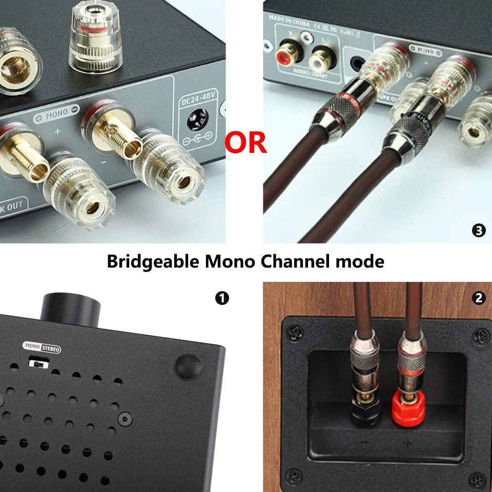 AIYIMA A07 MAX TPA3255 Audio Power Amplifier 2.0 Stereo Amplify 300Wx2 PBTL Mono Sound Amplifier 600W Home Speaker Amplificador