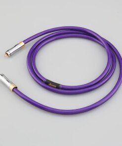 Alternative view of High Quality OCC 75 Ohms HiFi Coaxial Audio Cable Sliver Plated Digital Audio Coaxial Cable RCA To RCA DAC CD