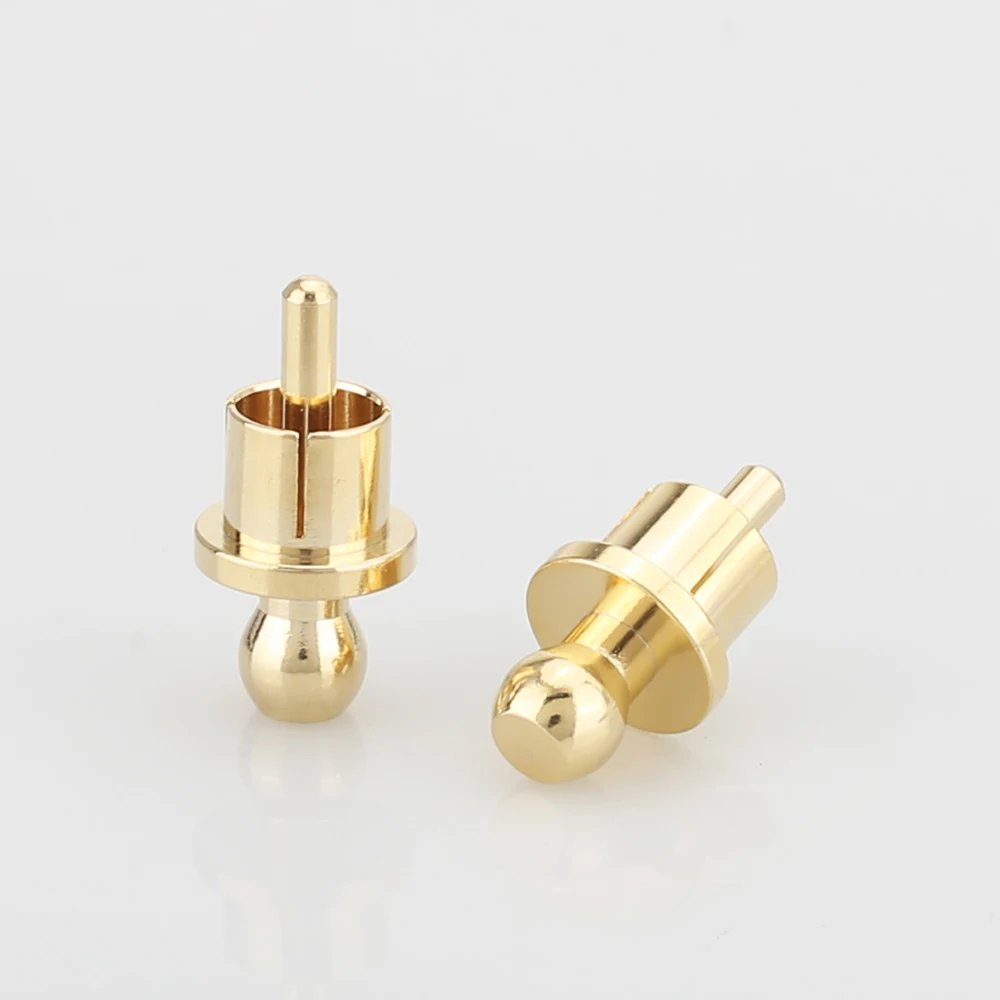 10pcs x Noise Stopper Gold / Rhodium Plated Copper Cap Dust Protector RCA Plug Caps - Image 3