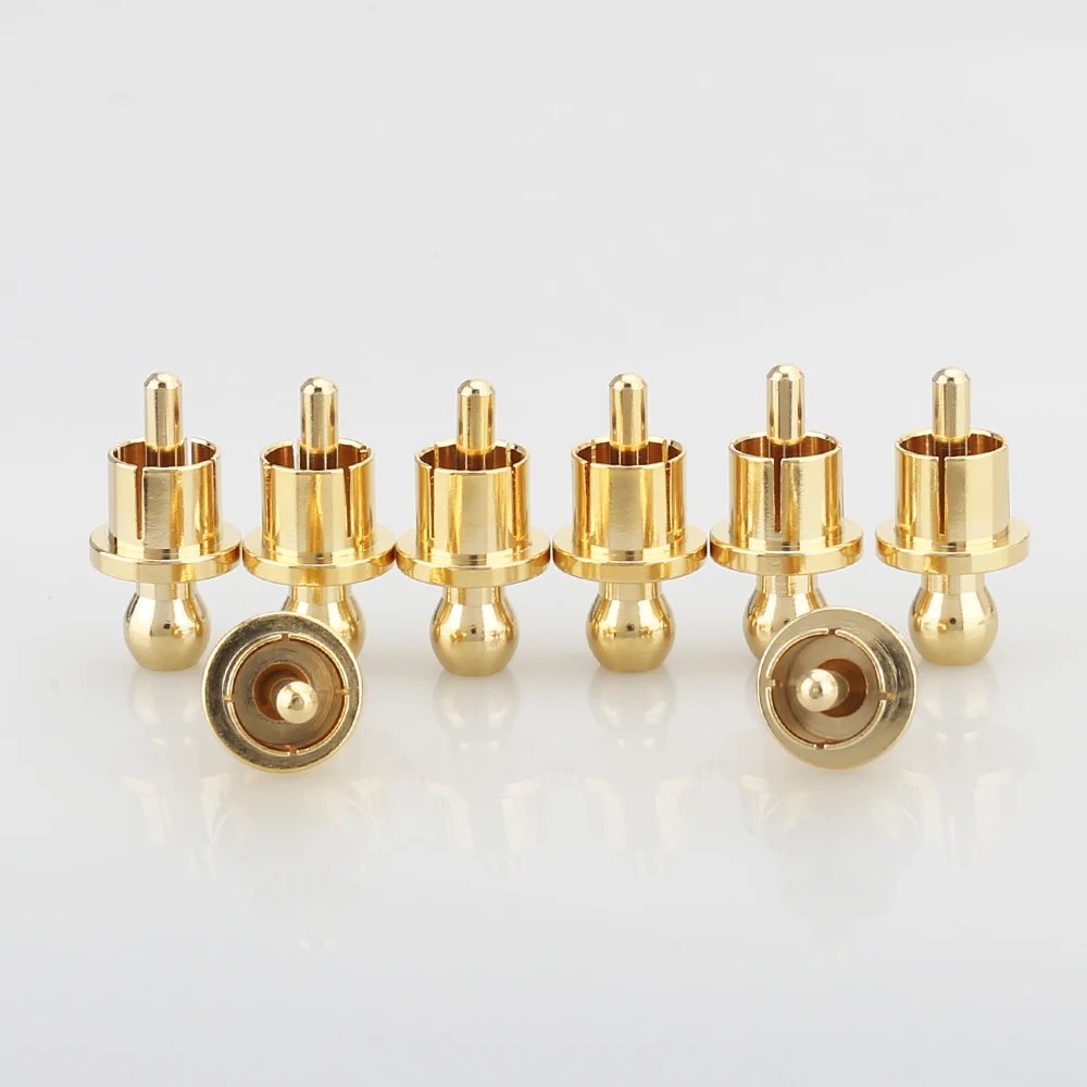 10pcs x Noise Stopper Gold / Rhodium Plated Copper Cap Dust Protector RCA Plug Caps - Image 5