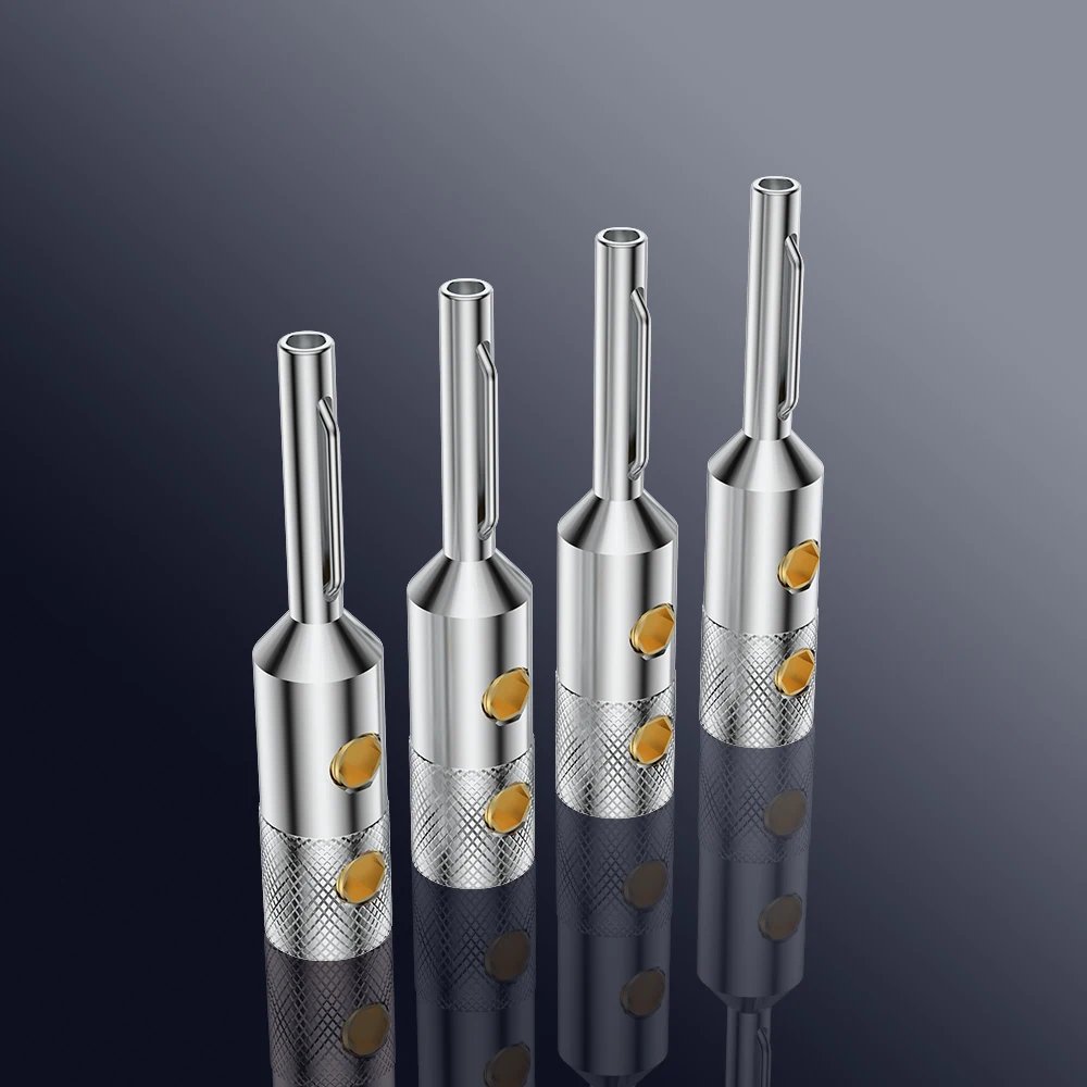 VB401R Viborg Audio 99.99% Pure copper Quality Rhodium plated Connector Amplifier Terminal Banana Speaker Plug Jack - Image 2