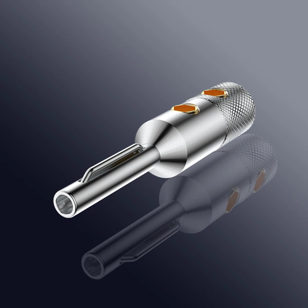 VB401R Viborg Audio 99.99% Pure copper Quality Rhodium plated Connector Amplifier Terminal Banana Speaker Plug Jack - Image 5