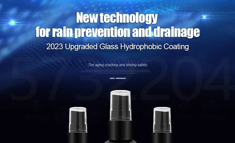 Car Glass Anti-Rain Spray Auto Water repellent Coating Agent Waterproof Rainproof Anti-fog Glass Cleaner Auto Windshield Clear