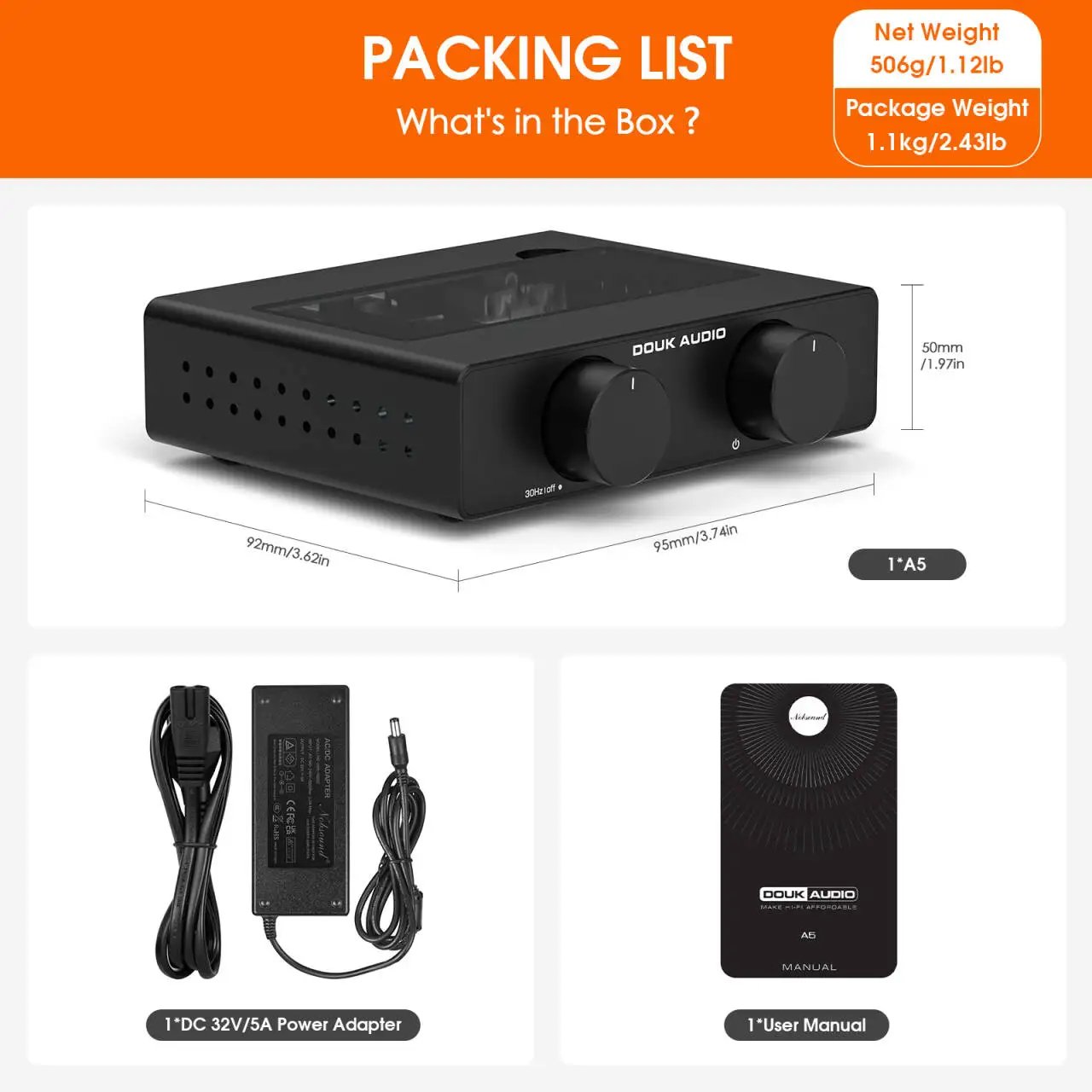 Douk Audio A5 TPA3255 Stereo Amp HiFi Audio Class D Amplifier High-Pass Filter Home Power Desk Amp 300W with 32V/5A Power Supply Douk Audio A5 TPA3255 Stereo Amp HiFi Audio Class D Amplifier High-Pass Filter Home Power Desk Amp 300W with 32V/5A Power Supply