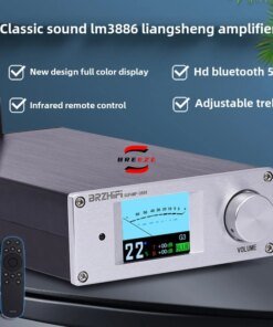 BRZHIFI 2025 Classic Design US National Half LM3886 Core Fever HiFi High Power Bluetooth 5.3 Amplifier
