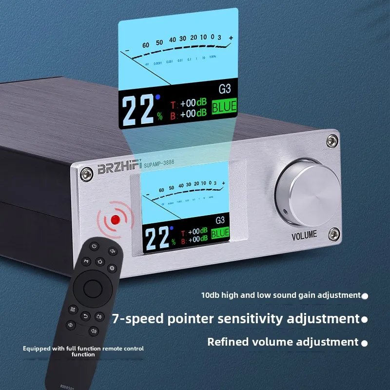 BRZHIFI 2025 Classic Design US National Half LM3886 Core Fever HiFi High Power Bluetooth 5.3 Amplifier - Image 2