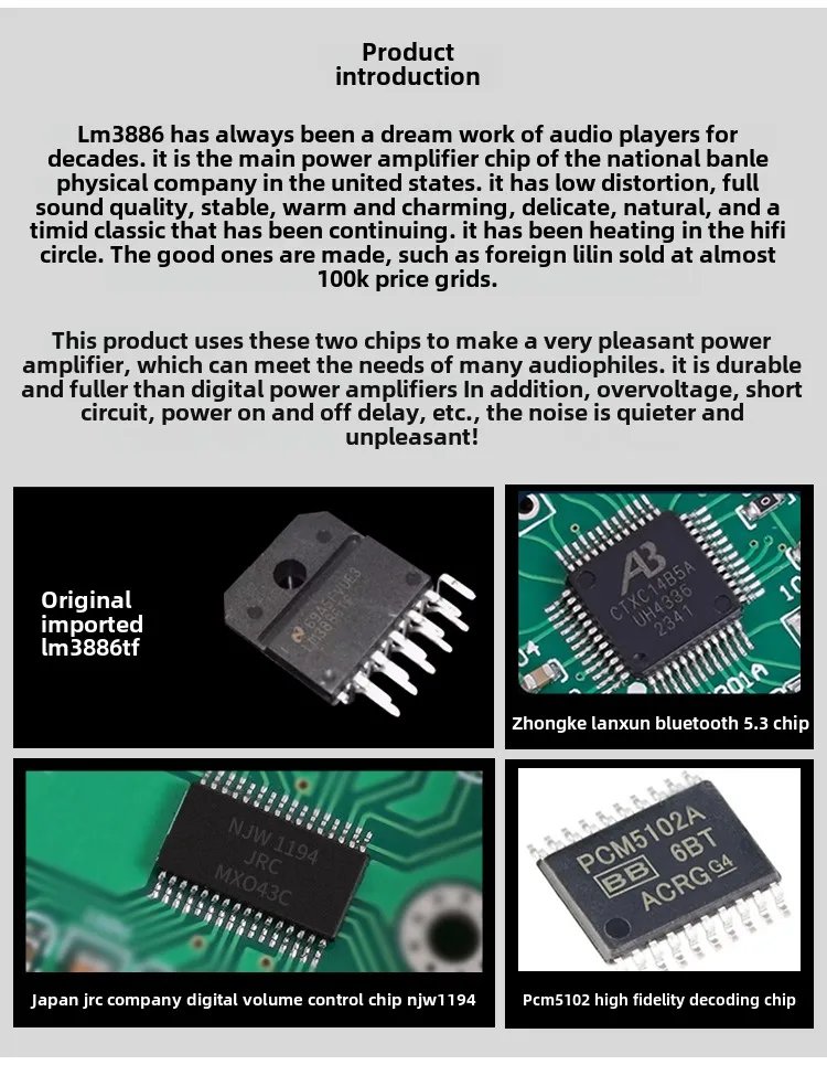 BRZHIFI 2025 Classic Design US National Half LM3886 Core Fever HiFi High Power Bluetooth 5.3 Amplifier BRZHIFI 2025 Classic Design US National Half LM3886 Core Fever HiFi High Power Bluetooth 5.3 Amplifier