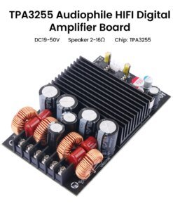 TPA3255 DC19-50V Class D Amplifier Hifi Digital Power Amplifier Board 300W+300W High-Power 2.0 Two-Channel Stereo Module