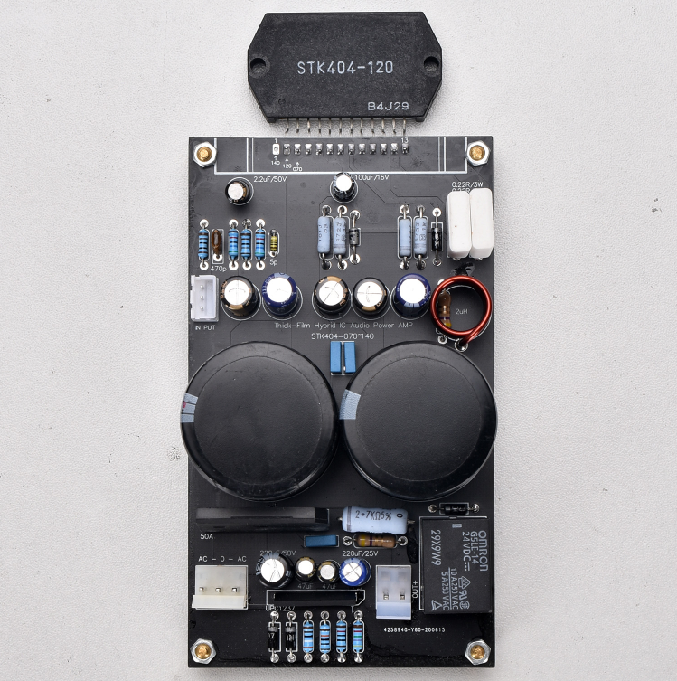 New high-power thick film STK404-120 fever level mono amplifier board finished product